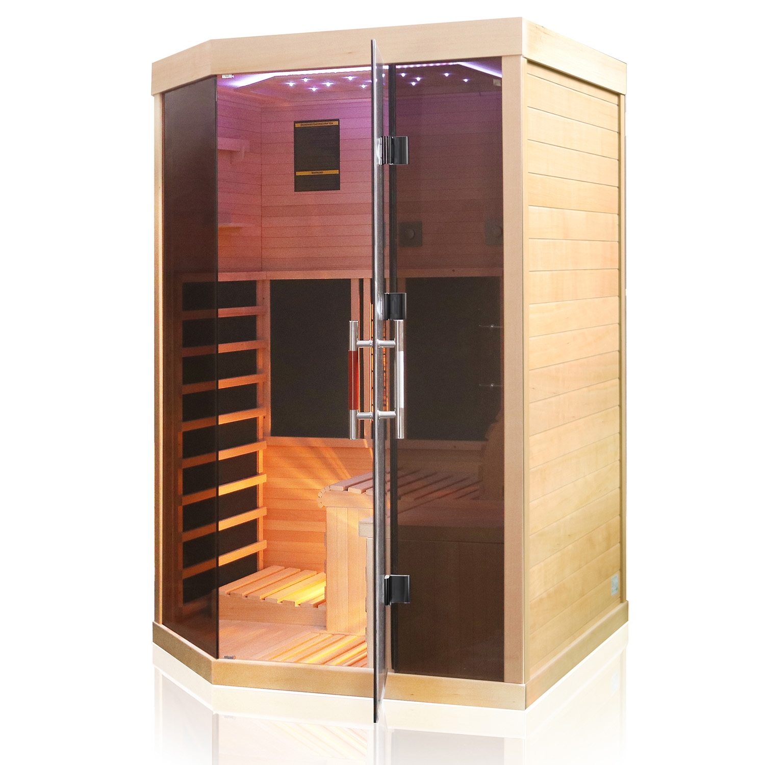 Velsauna Elv 140 — Infrarød kabine · 140x120 cm. Billede 1 af 8.