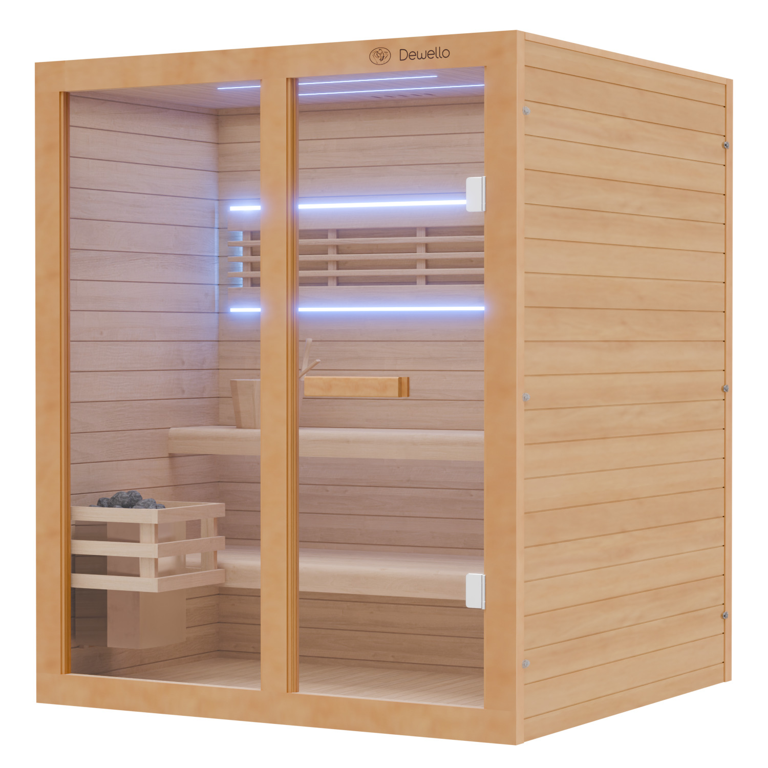 Velsauna Inari 160 — Finsk sauna · Harvia-ovn inkluderet. Billede 1 af 8.