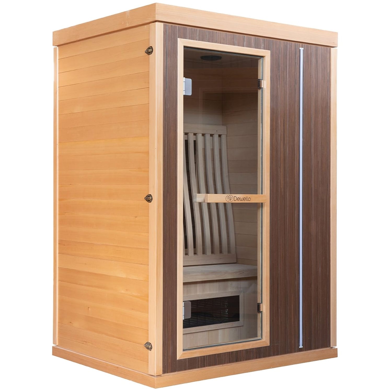 Velsauna Lund 130 — Infrarød kabine · 130x105 cm. Billede 1 af 8.
